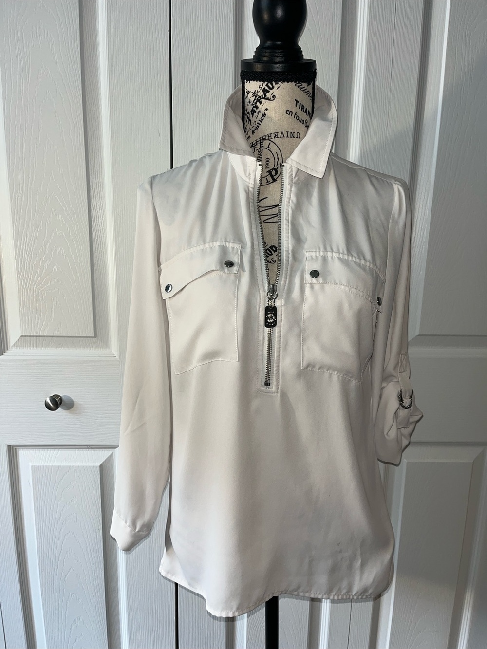 Michael Kors zip front top